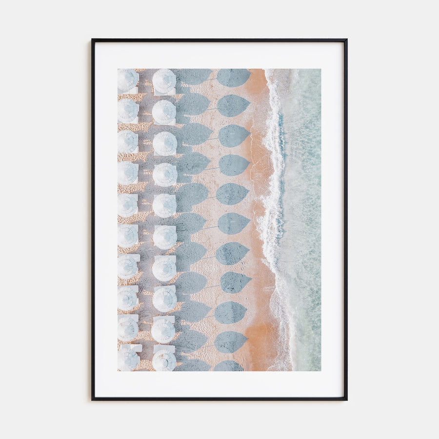 White Umbrellas Photo Color Poster
