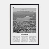 Whitefish Travel B&W Poster