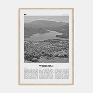 Whitefish Travel B&W Poster