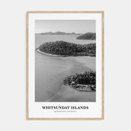 Whitsunday Islands Portrait B&W Poster
