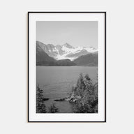 Whittier, Alaska Photo B&W Poster
