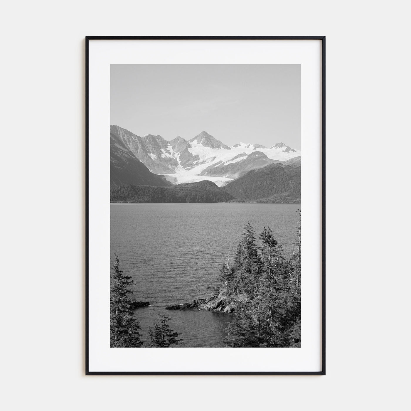 Whittier, Alaska Photo B&W Poster