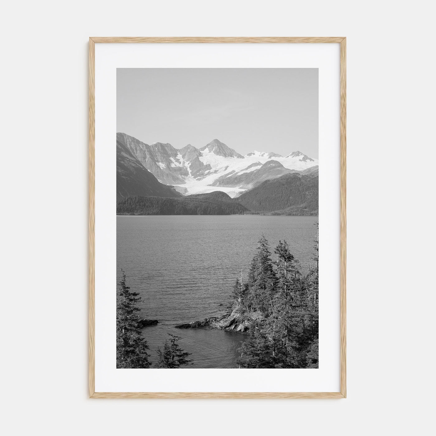 Whittier, Alaska Photo B&W Poster