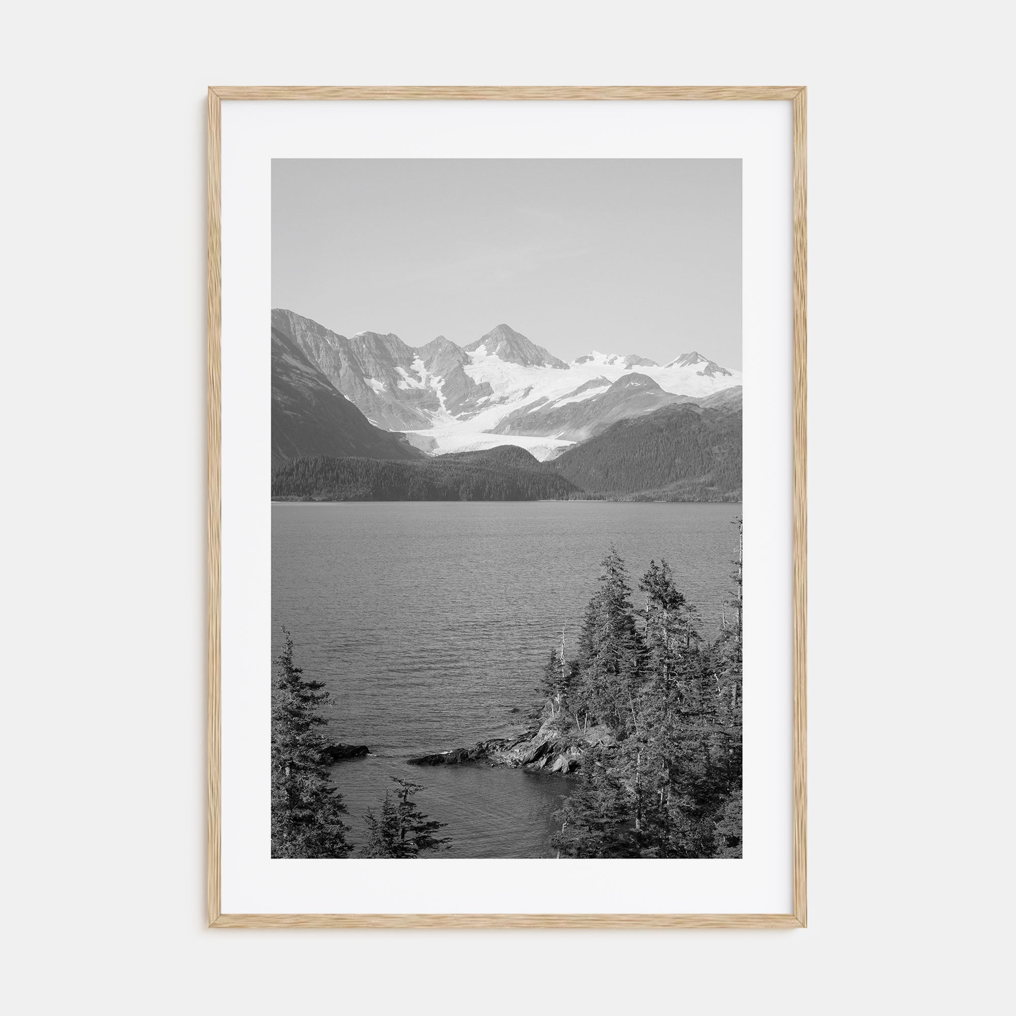 Whittier, Alaska Photo B&W Poster