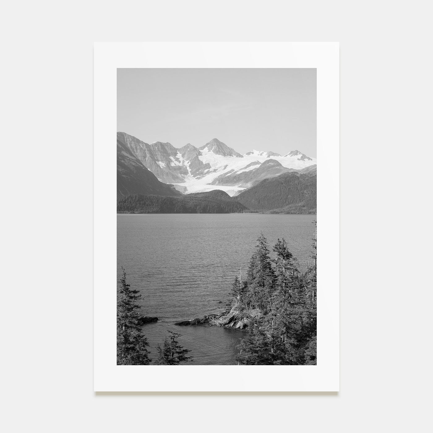 Whittier, Alaska Photo B&W Poster