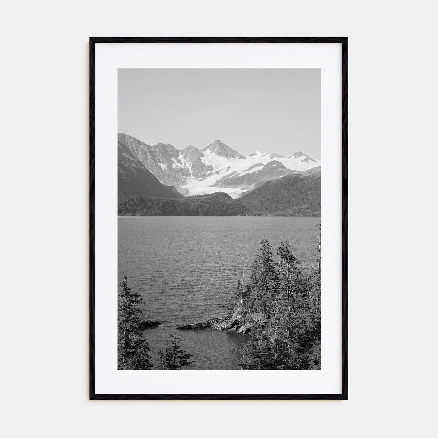 Whittier, Alaska Photo B&W Poster