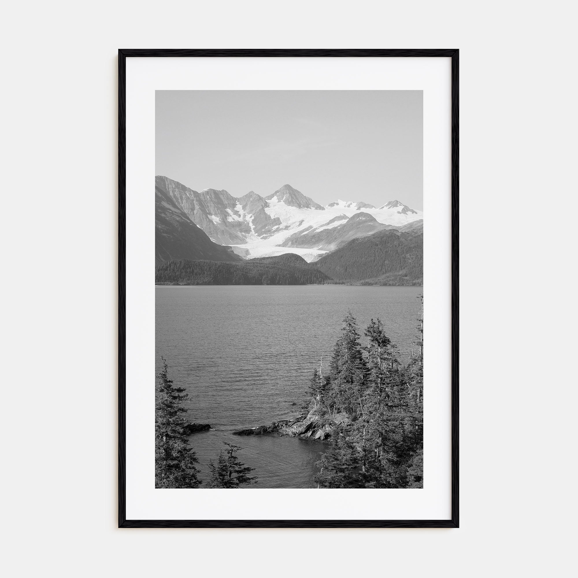 Whittier, Alaska Photo B&W Poster