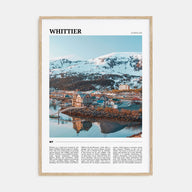 Whittier, Alaska Travel Color Poster
