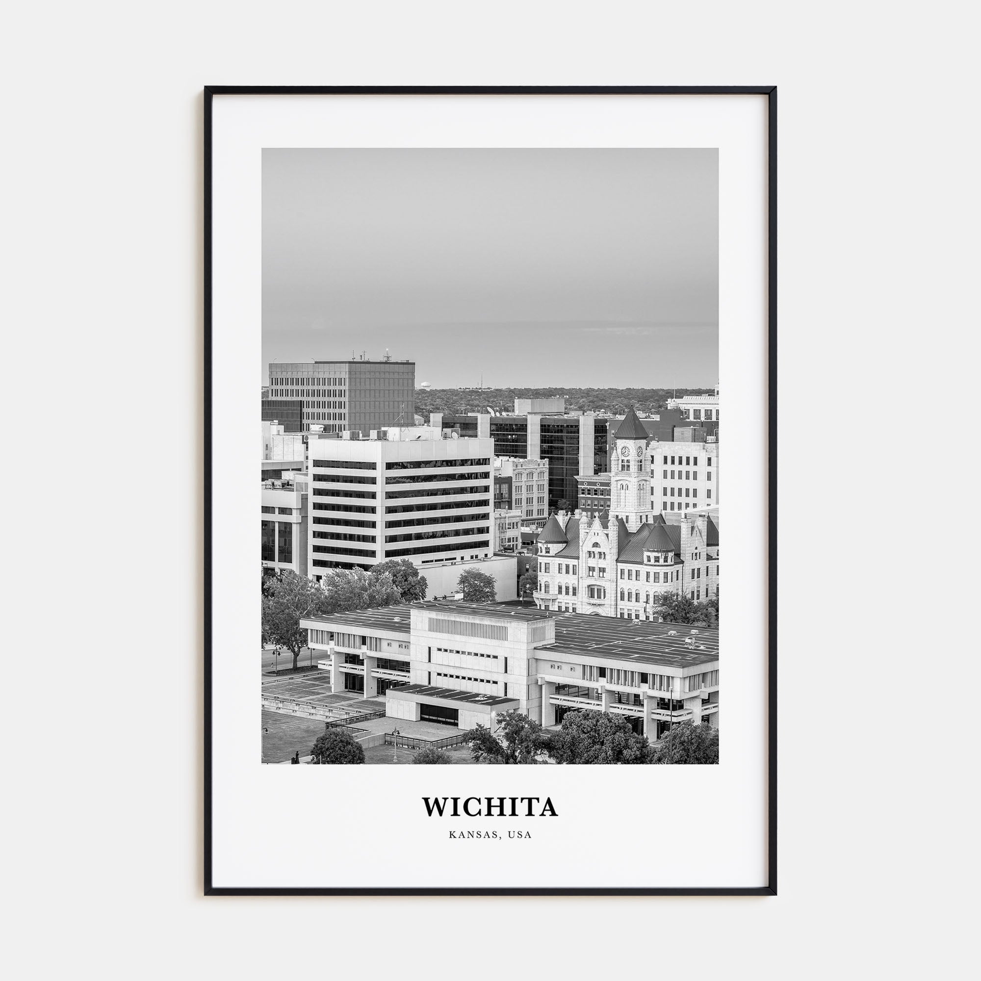 Wichita Portrait B&W Poster
