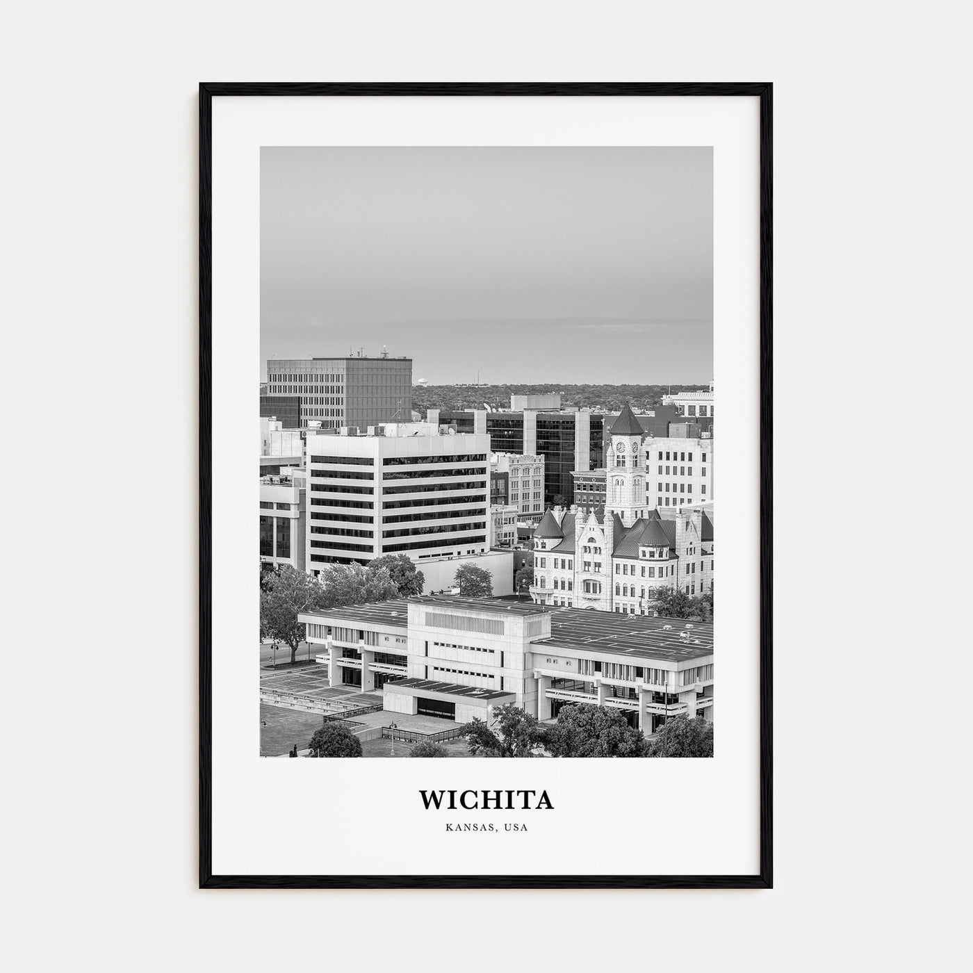 Wichita Portrait B&W Poster