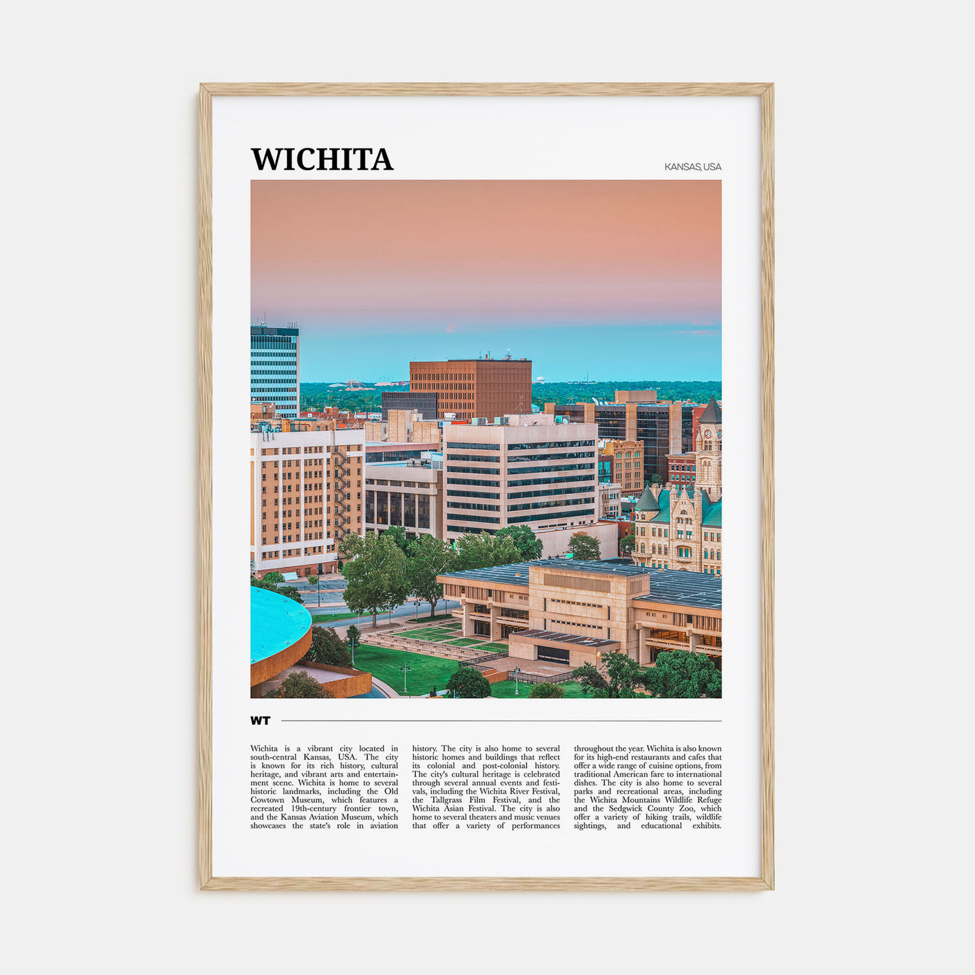 Wichita Travel Color Poster