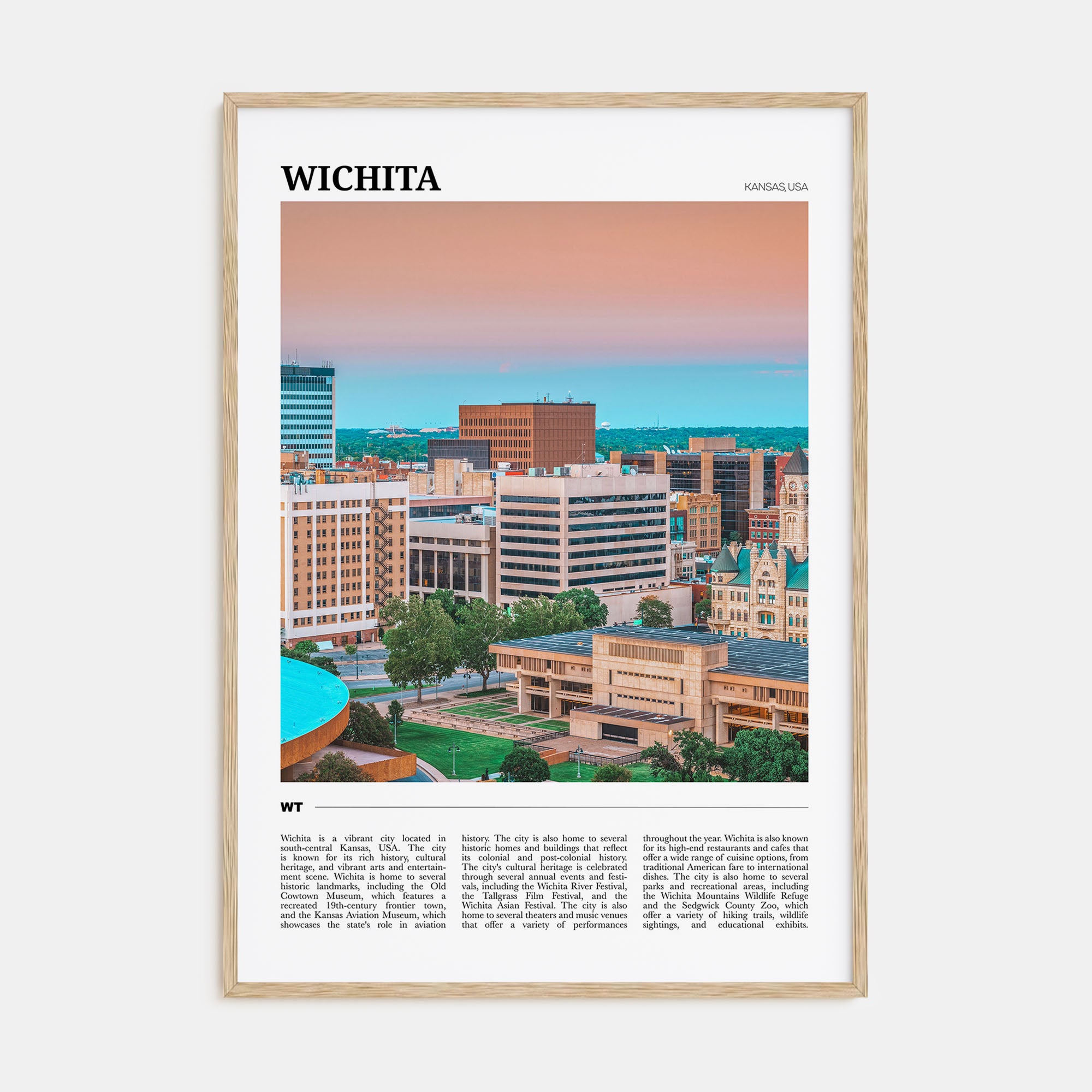 Wichita Travel Color Poster