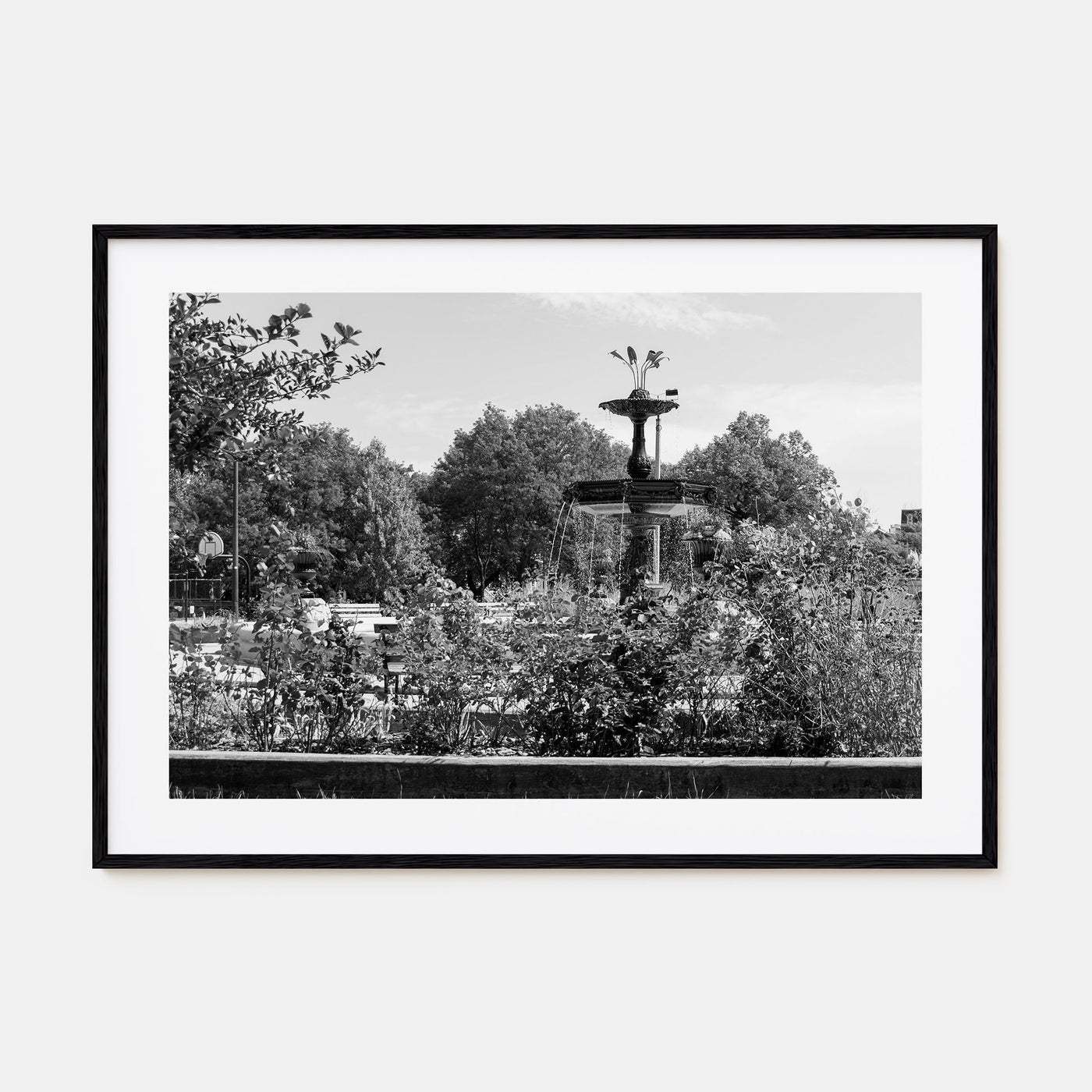 Wicker Park Landscape B&W Poster
