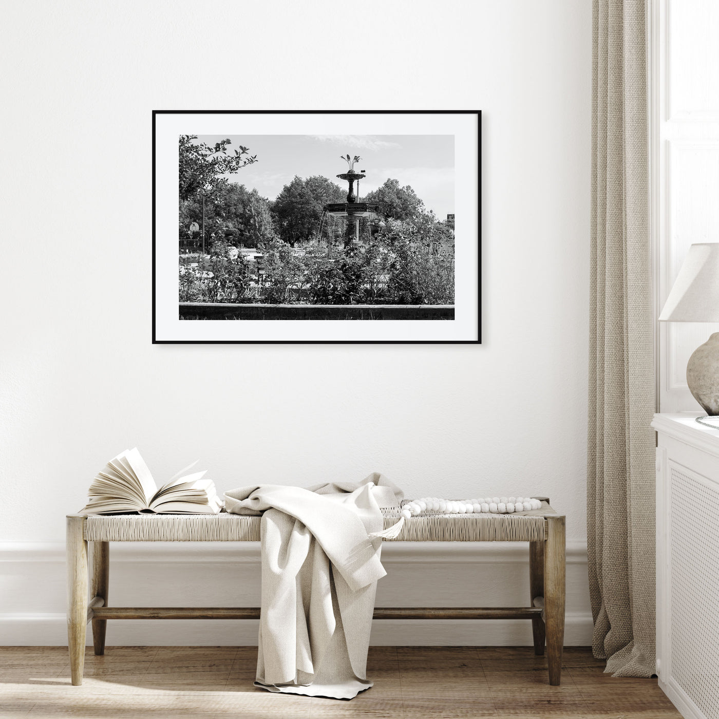 Wicker Park Landscape B&W Poster
