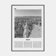 Wien Travel B&W Poster