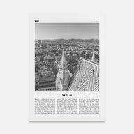 Wien Travel B&W Poster