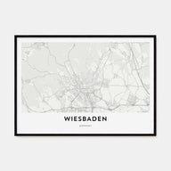 Wiesbaden Map Landscape Poster