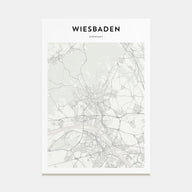 Wiesbaden Map Portrait Poster