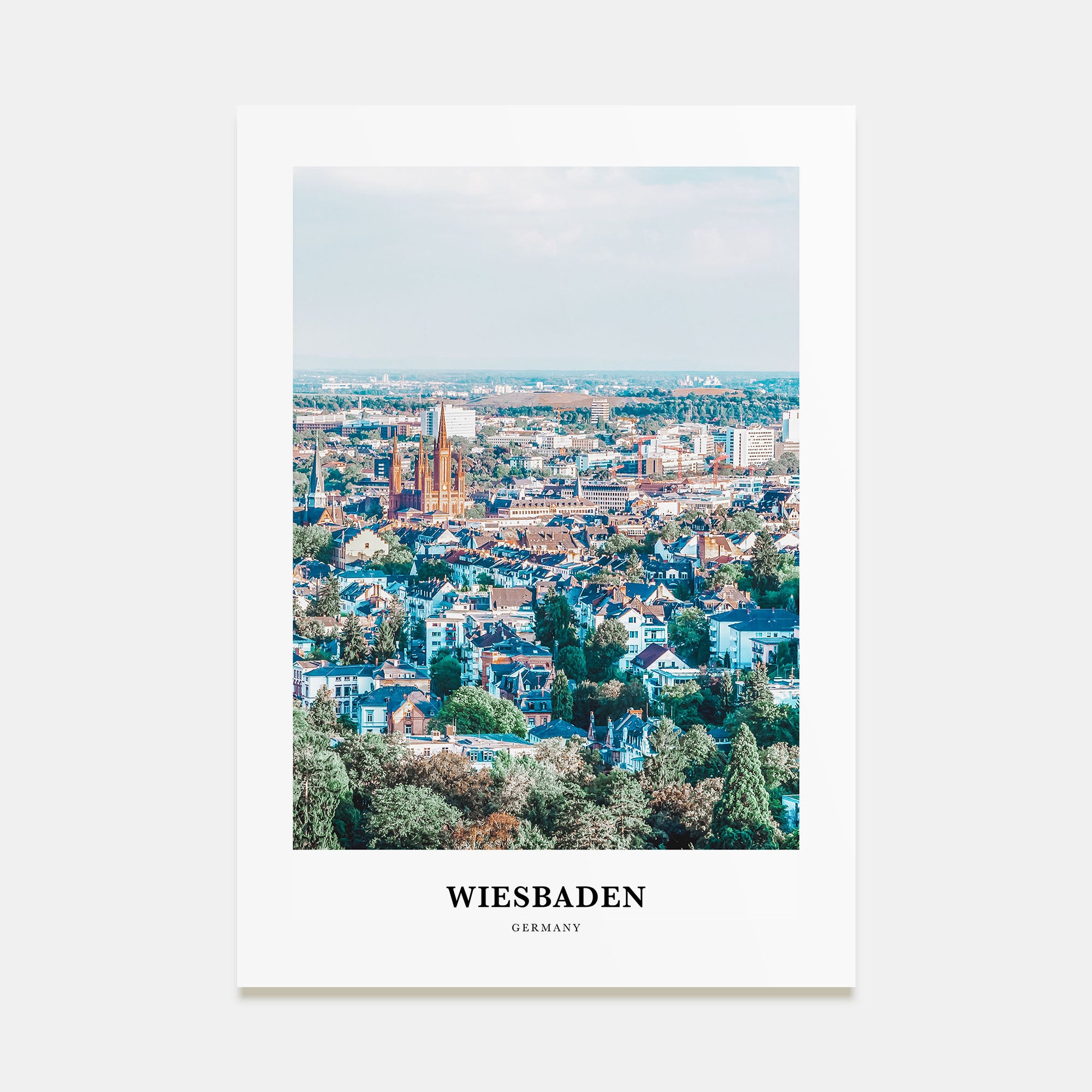 Wiesbaden Portrait Color Poster