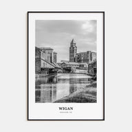 Wigan Portrait B&W Poster