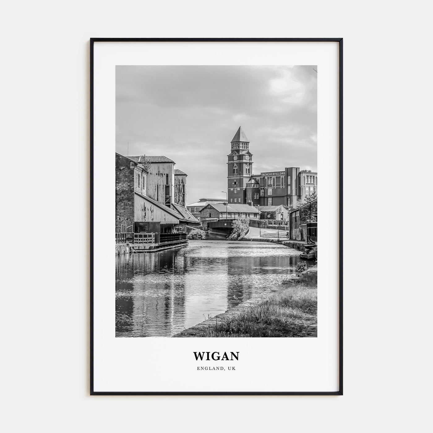 Wigan Portrait B&W Poster