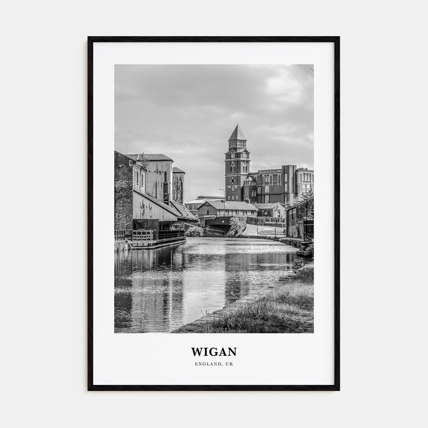 Wigan Portrait B&W Poster