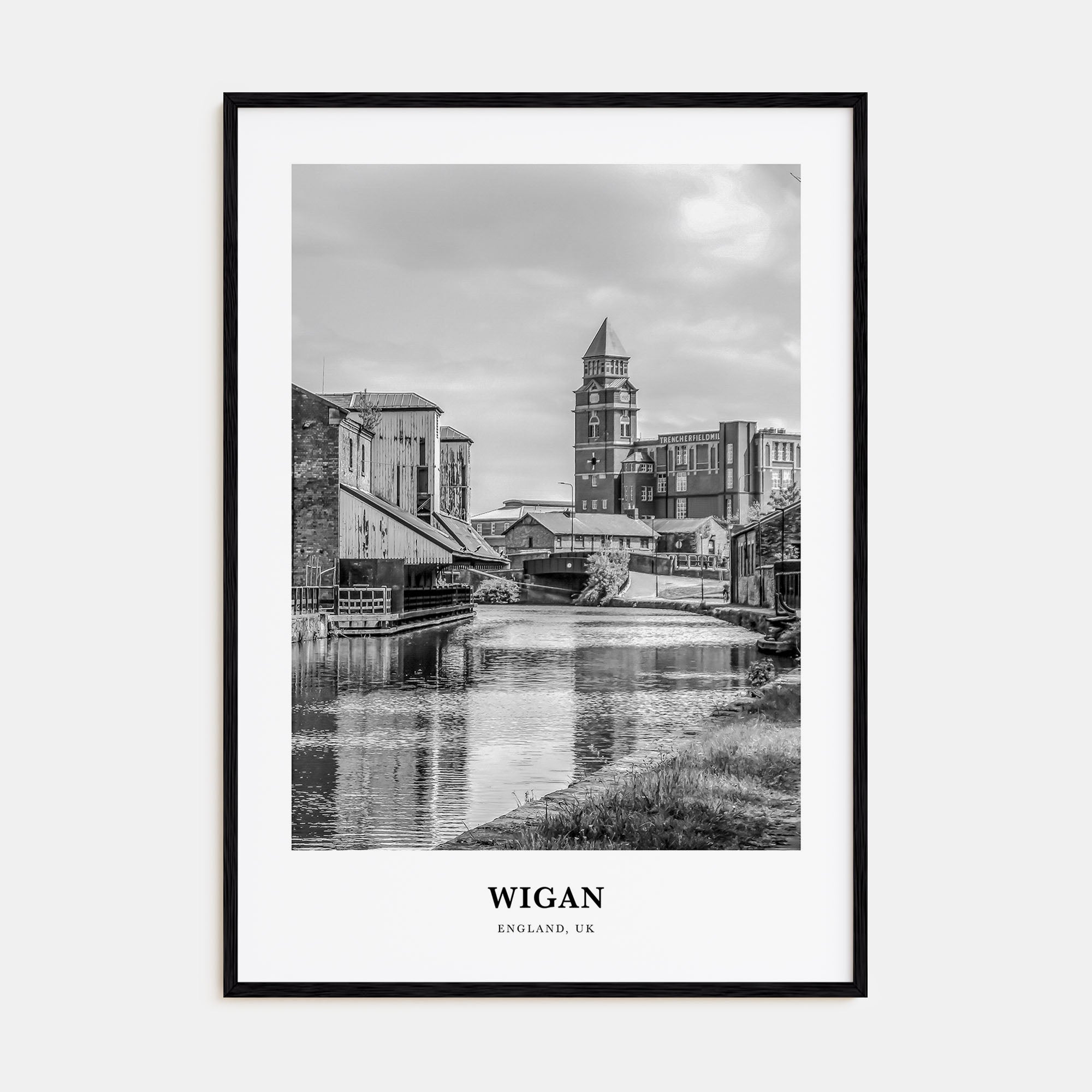 Wigan Portrait B&W Poster