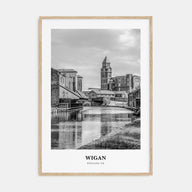 Wigan Portrait B&W Poster