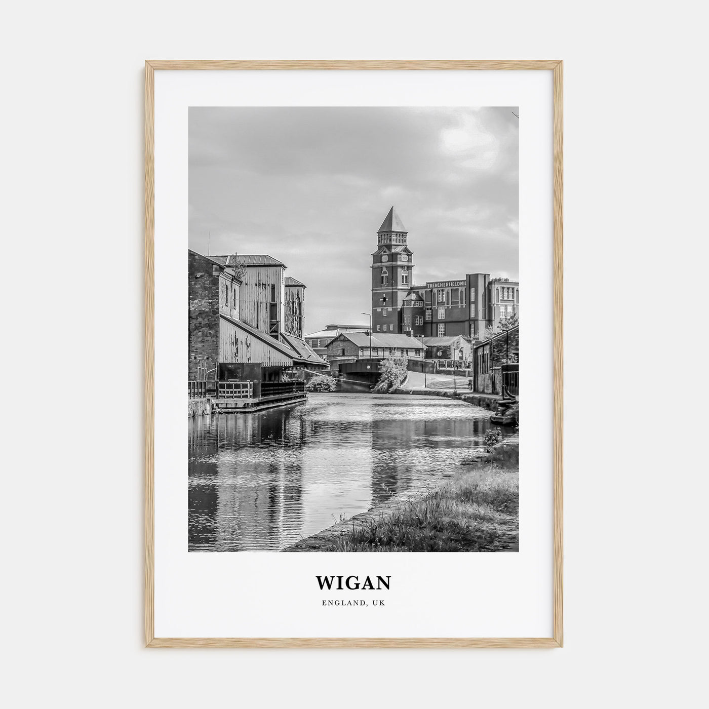 Wigan Portrait B&W Poster