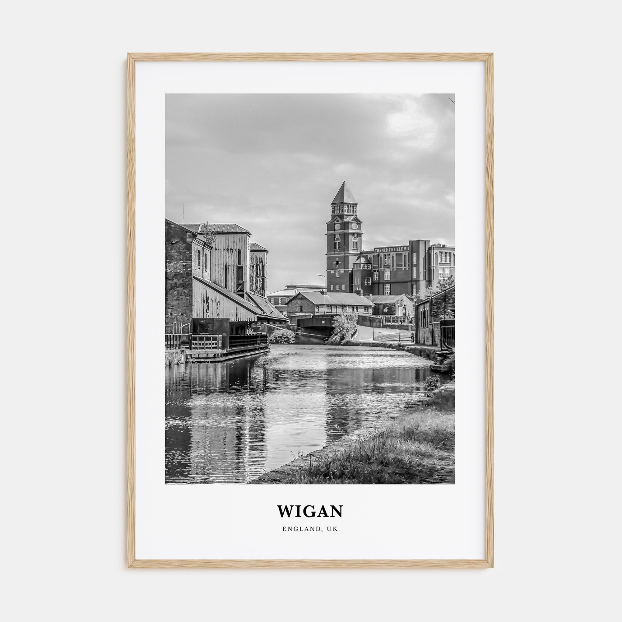 Wigan Portrait B&W Poster
