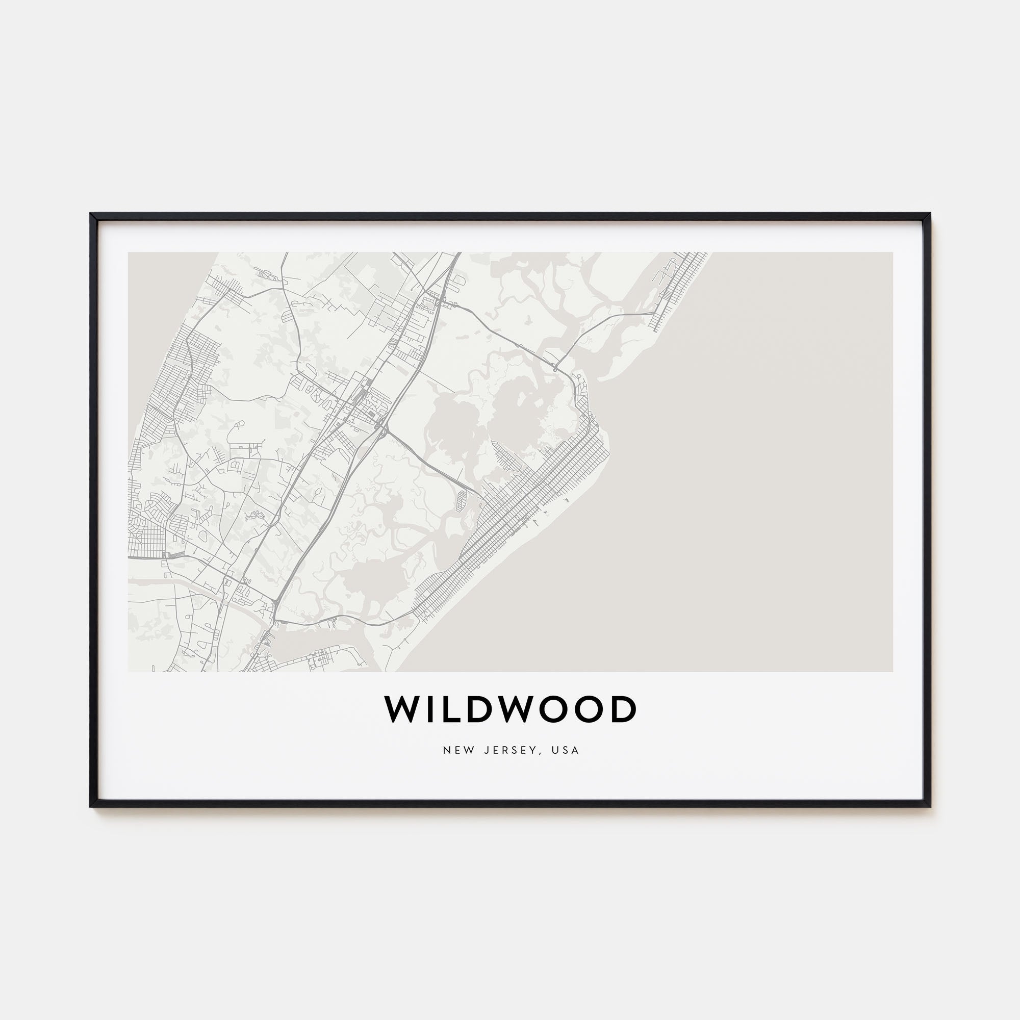 Wildwood Map Landscape Poster