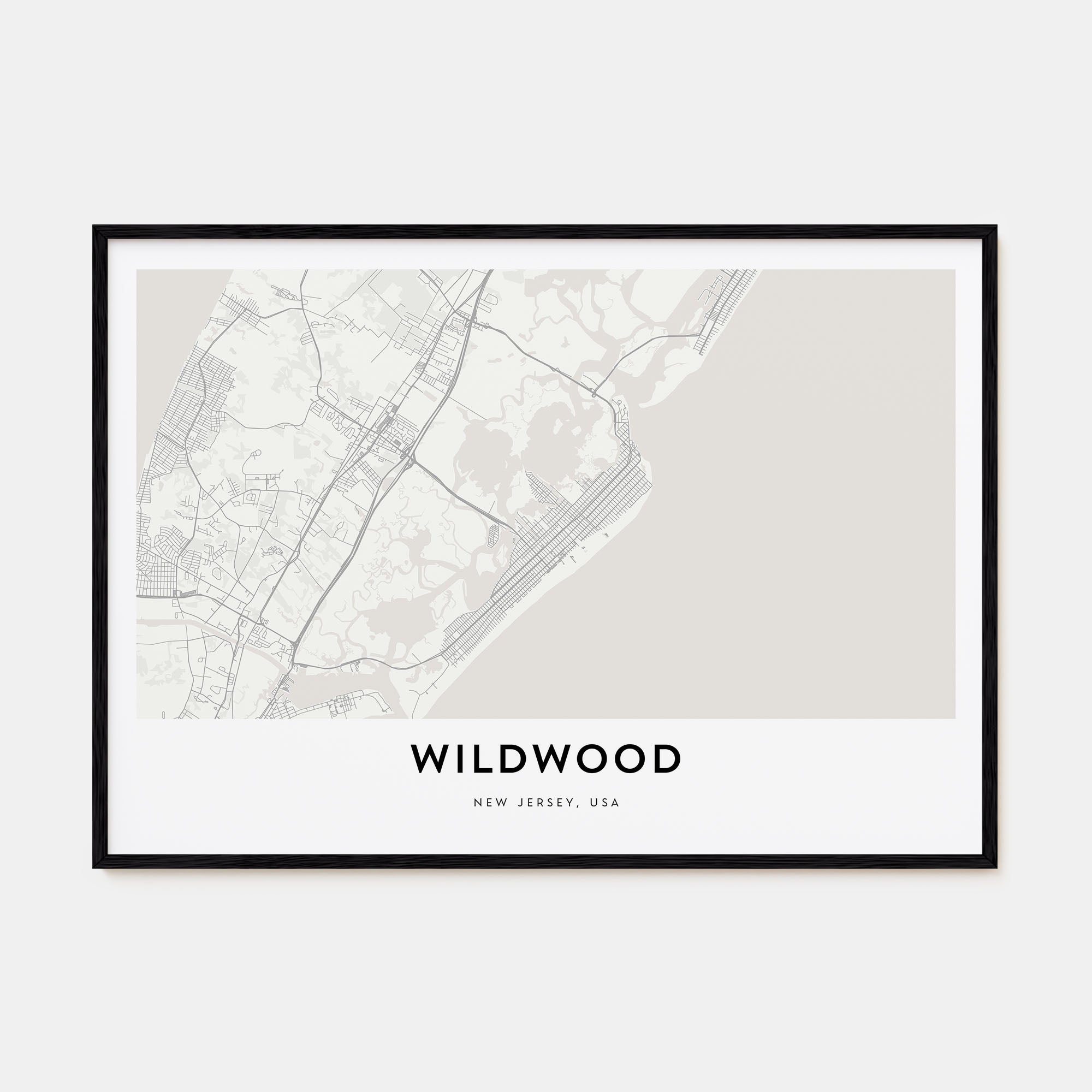 Wildwood Map Landscape Poster