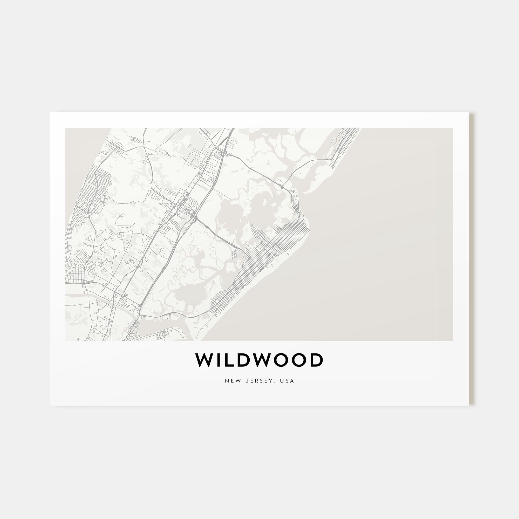 Wildwood Map Landscape Poster