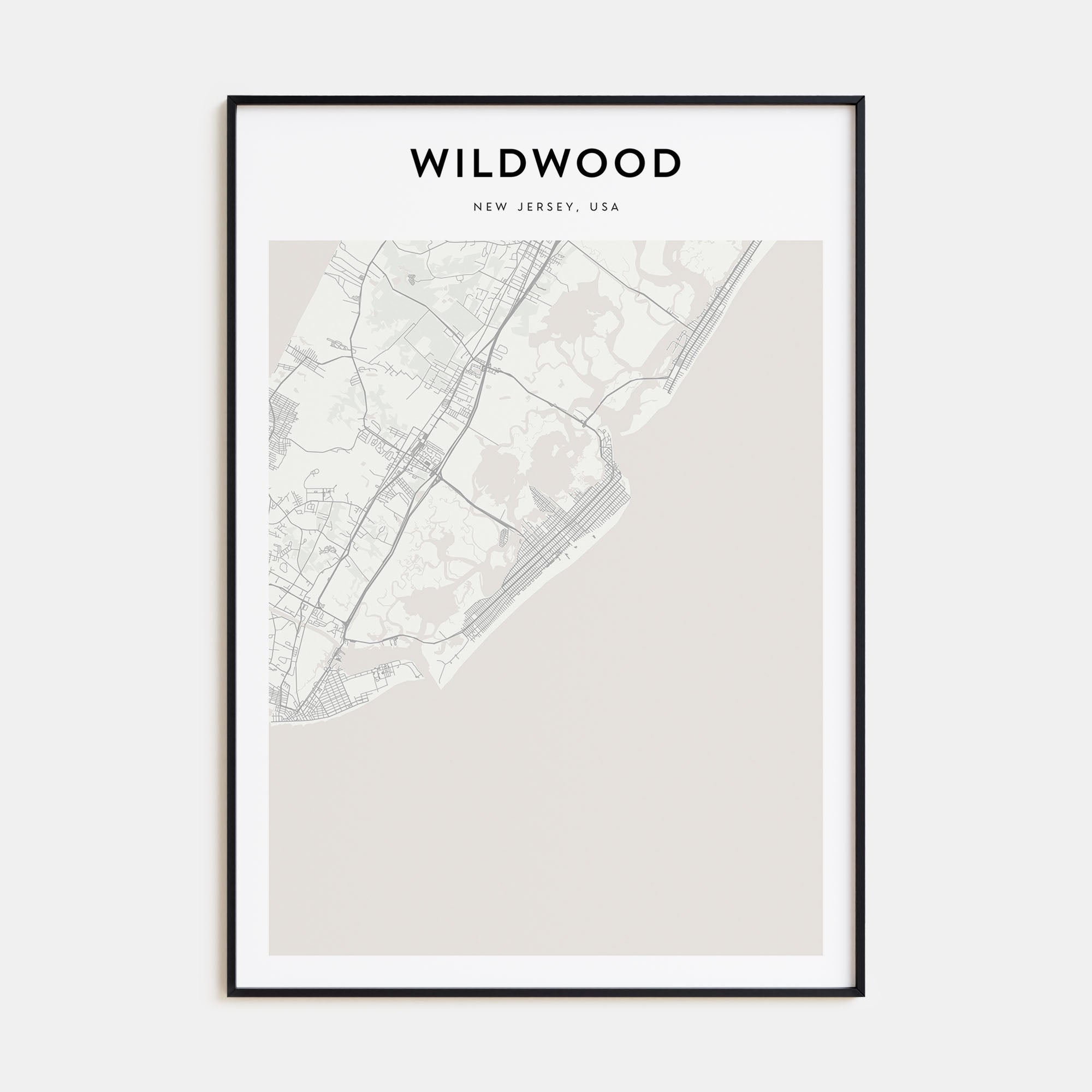 Wildwood Map Portrait Poster