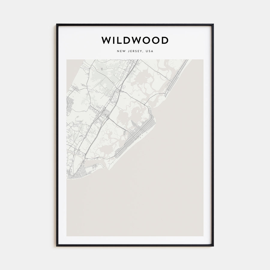 Wildwood Map Portrait Poster