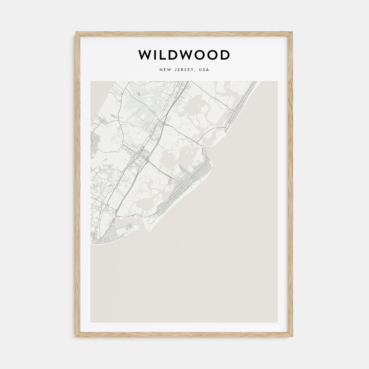 Wildwood Map Portrait Poster