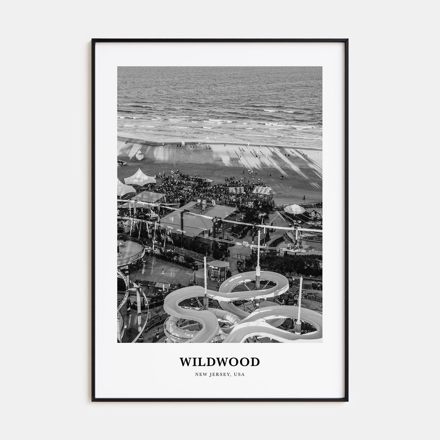 Wildwood Portrait B&W Poster