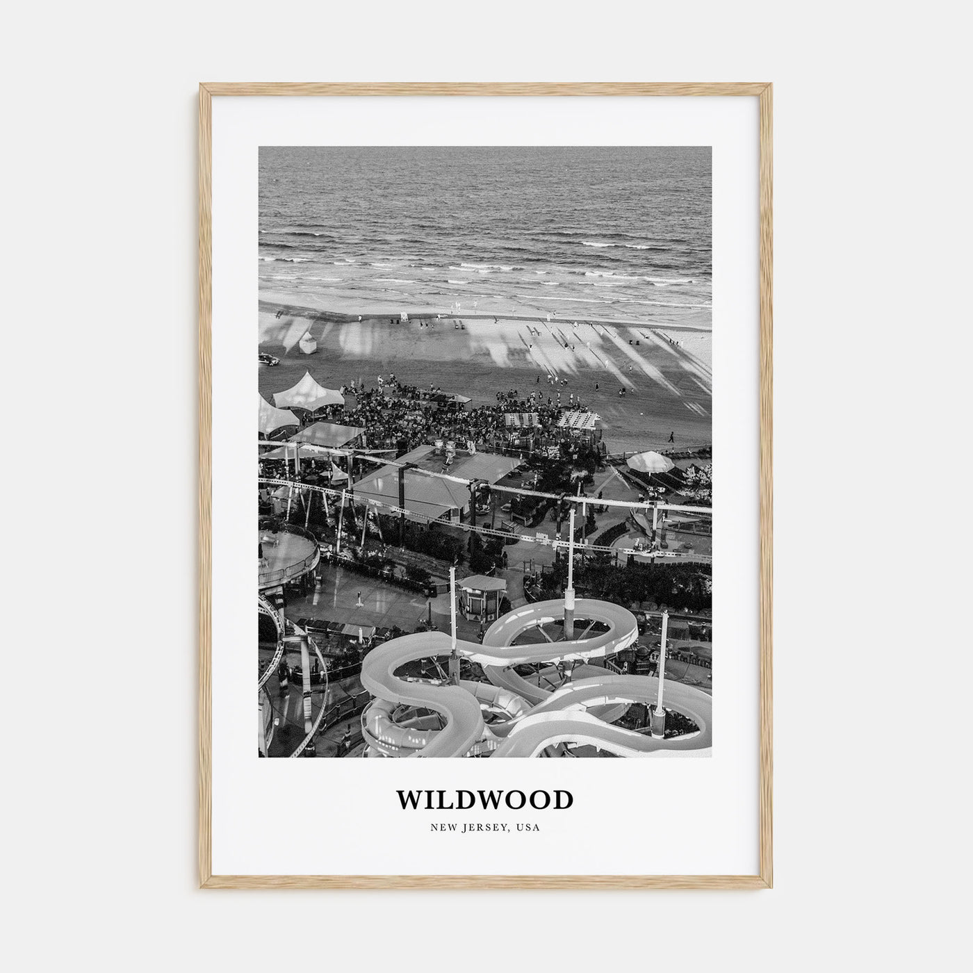 Wildwood Portrait B&W Poster