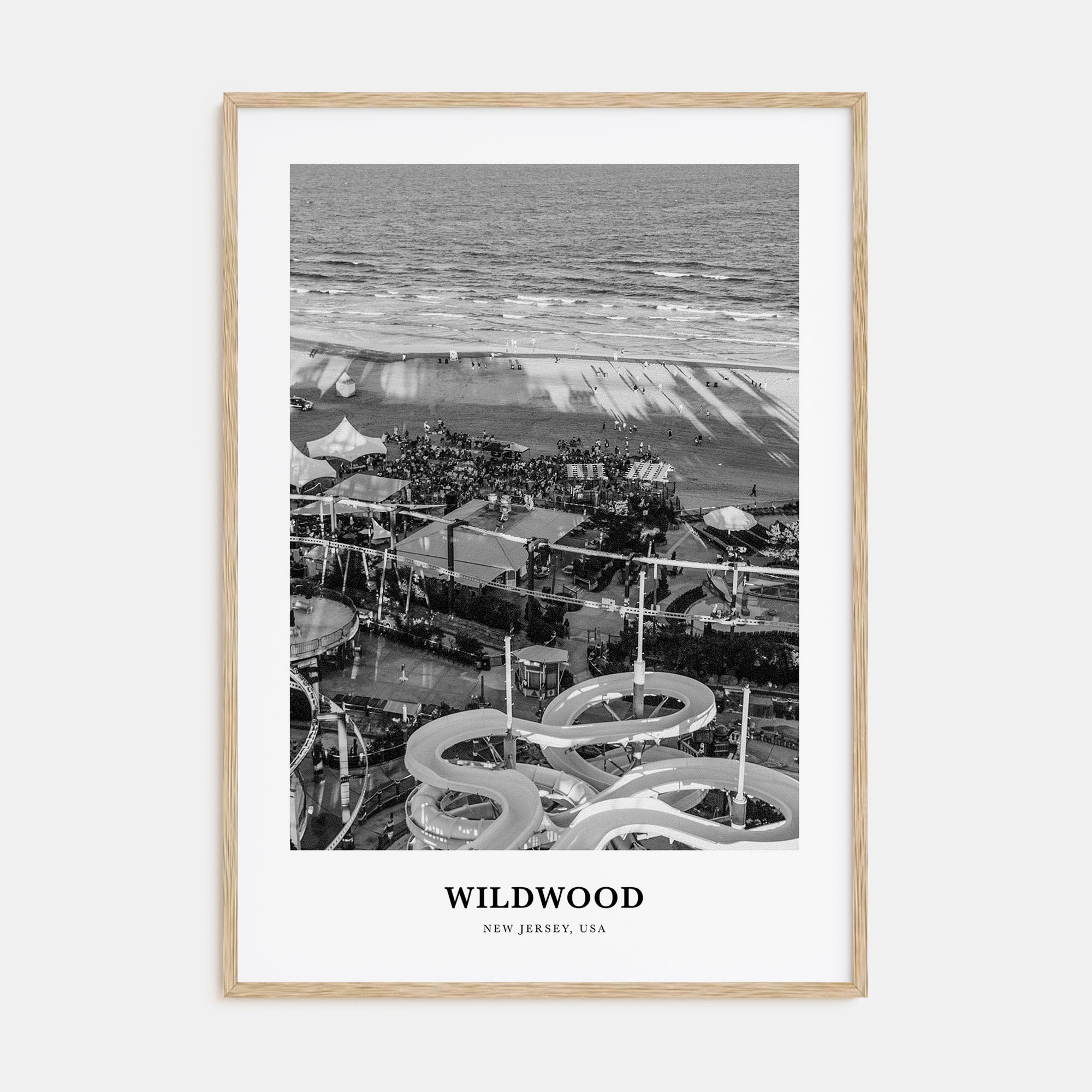 Wildwood Portrait B&W Poster
