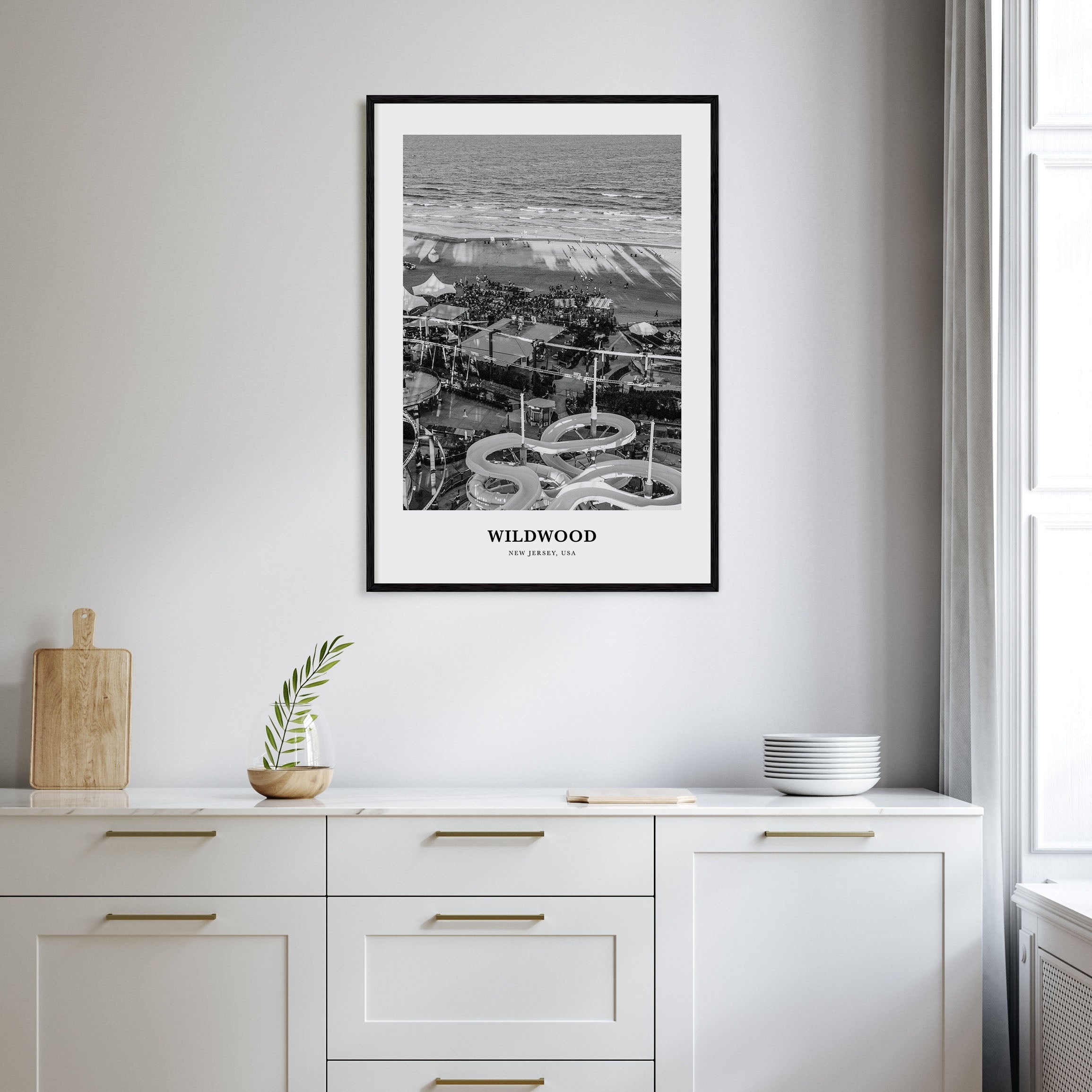 Wildwood Portrait B&W Poster