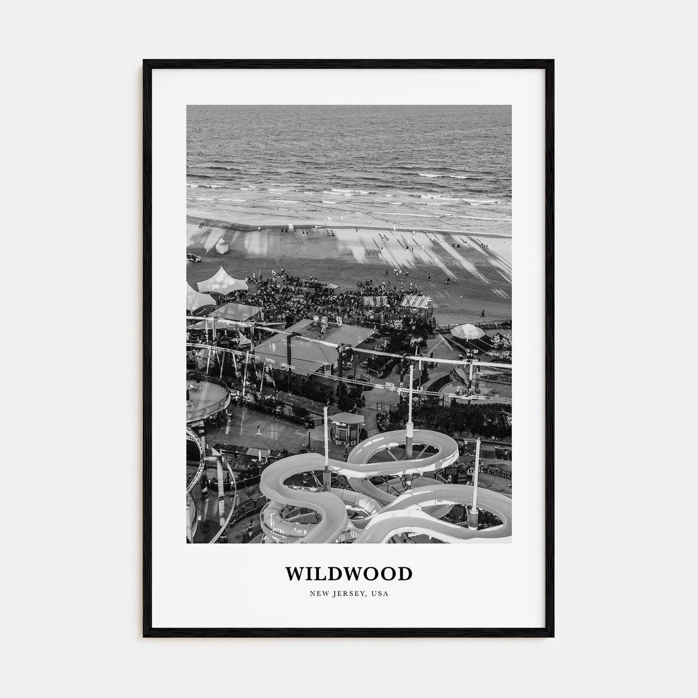 Wildwood Portrait B&W Poster