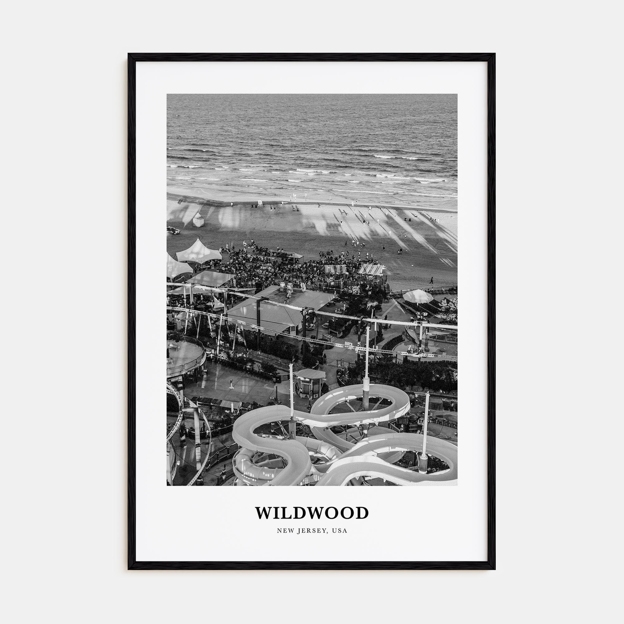 Wildwood Portrait B&W Poster