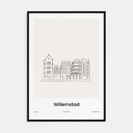 Willemstad Drawn Poster