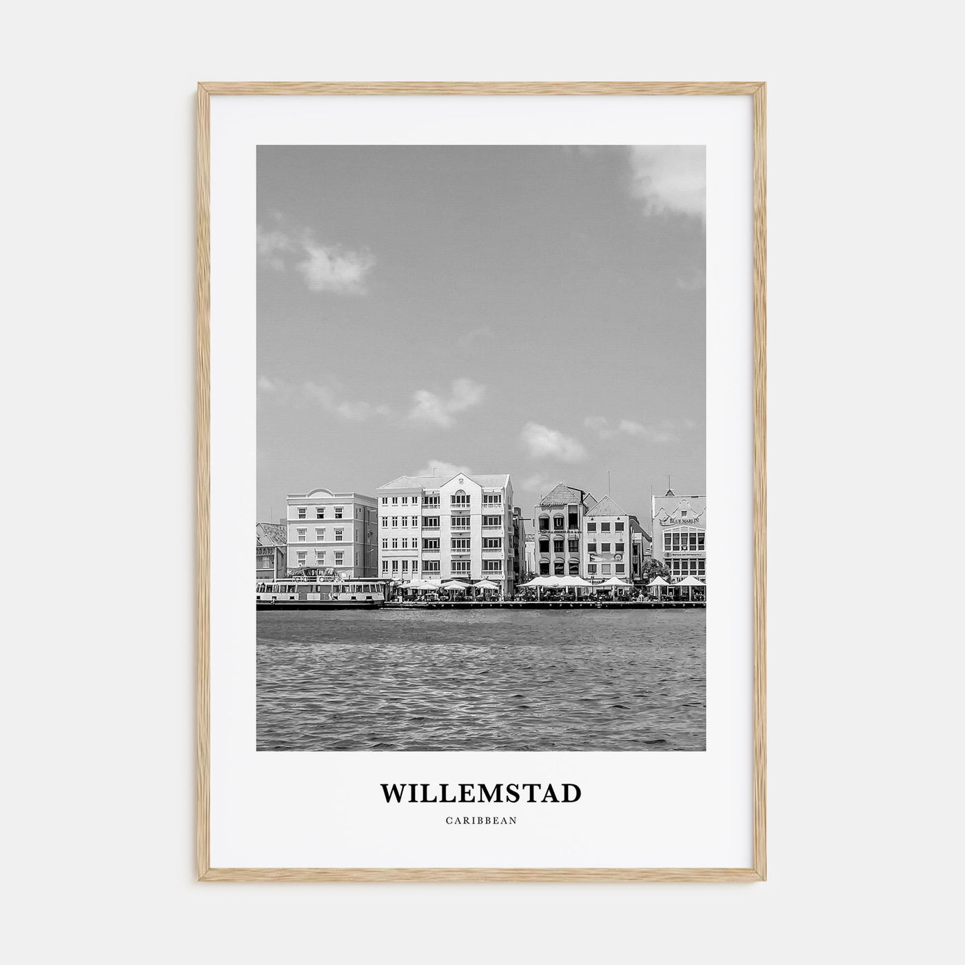 Willemstad Portrait B&W Poster