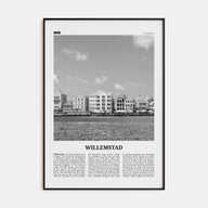 Willemstad Travel B&W Poster