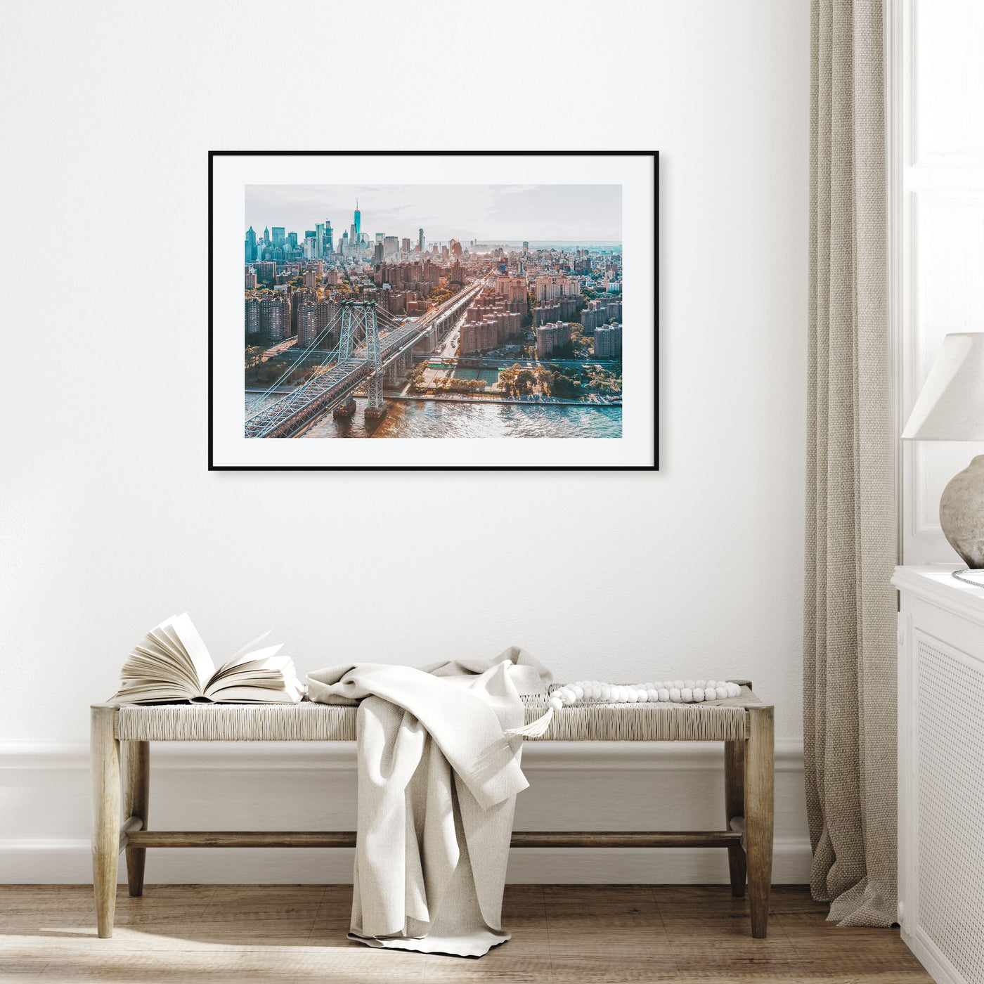 Williamsburg, New York Landscape Color Poster