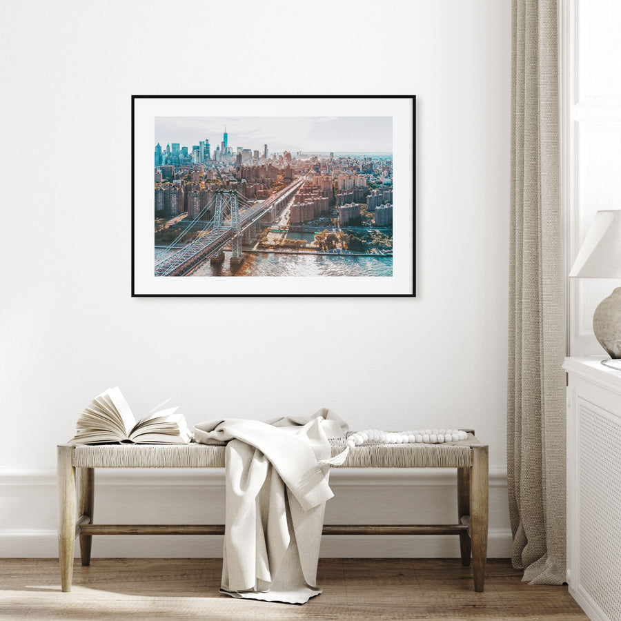 Williamsburg, New York Landscape Color Poster