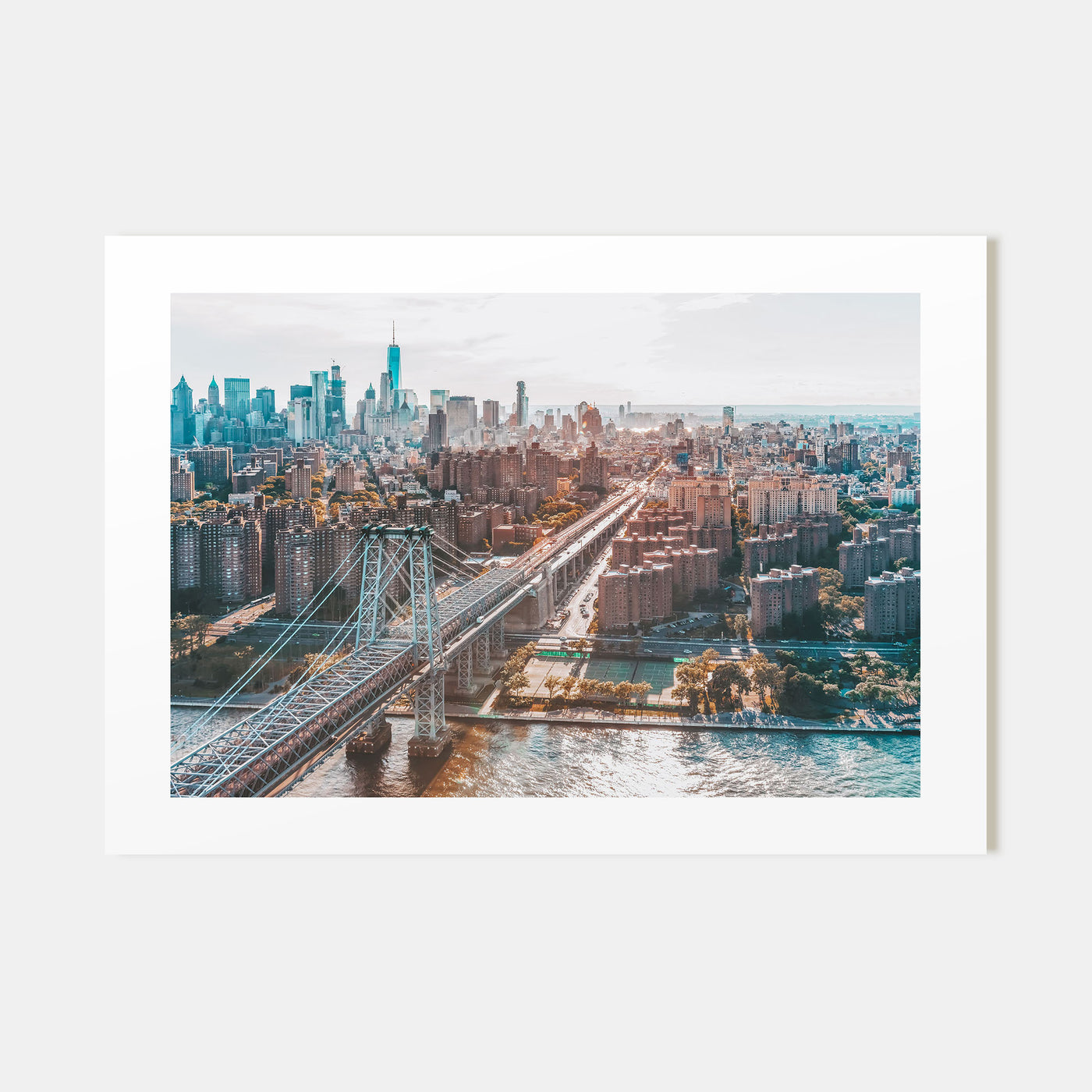 Williamsburg, New York Landscape Color Poster