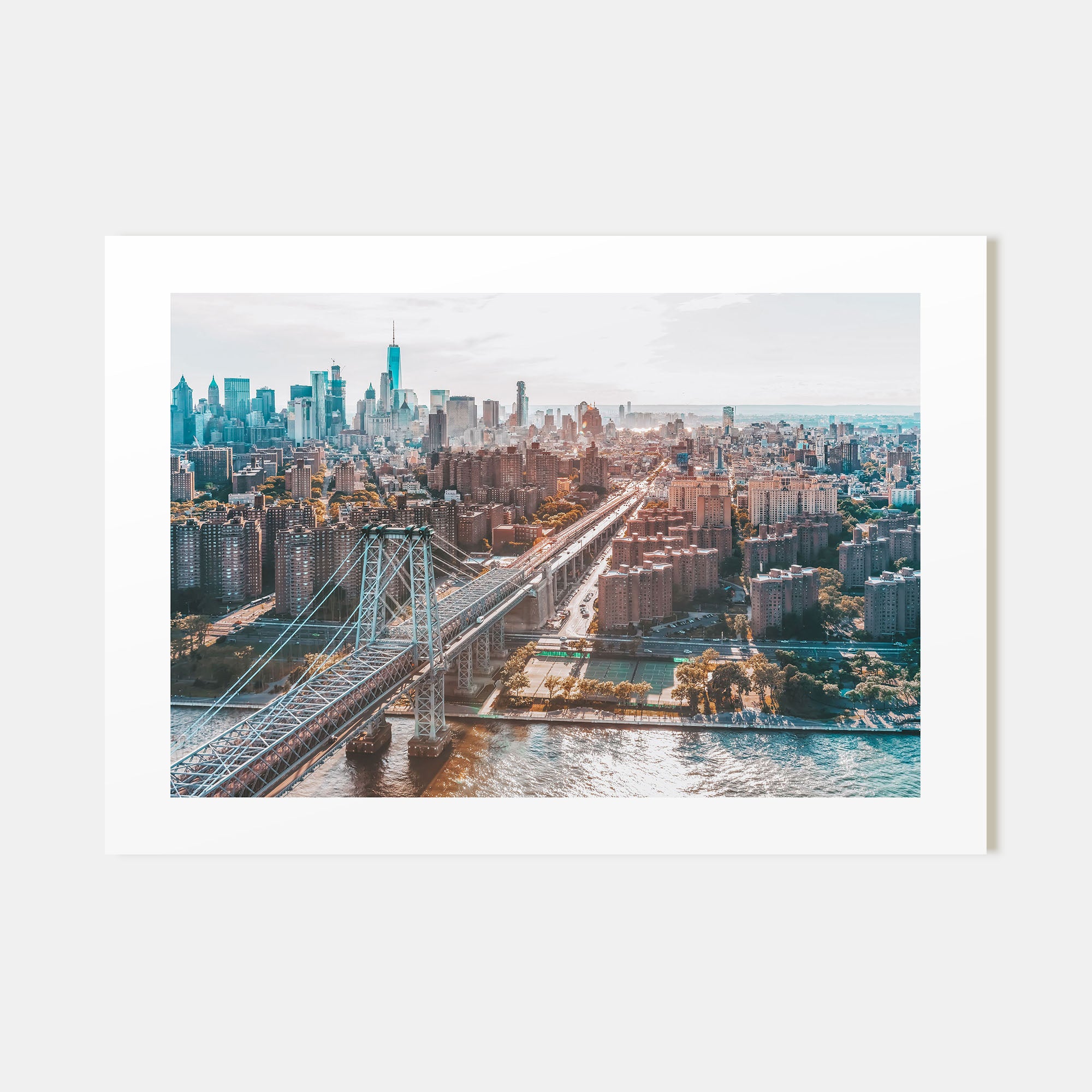 Williamsburg, New York Landscape Color Poster