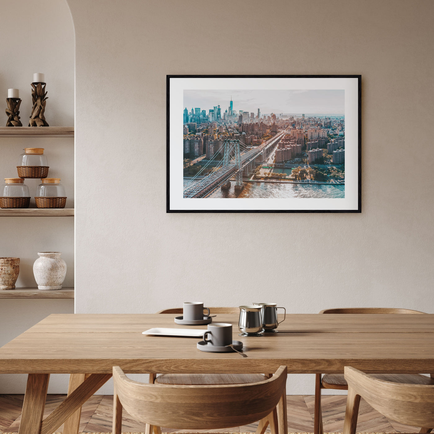 Williamsburg, New York Landscape Color Poster
